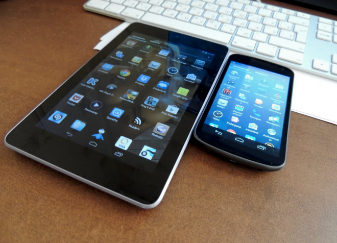 Google Nexus 7 и LG Nexus 4